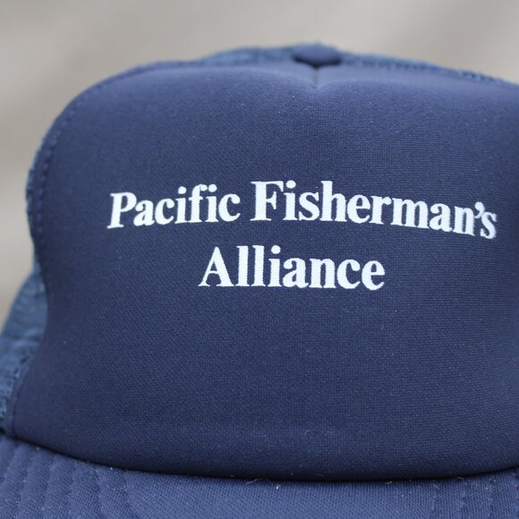Vintage Screened Trucker Hat - Pacific Fisherman's Alliance - Adult Snapback - Picture 2 of 8